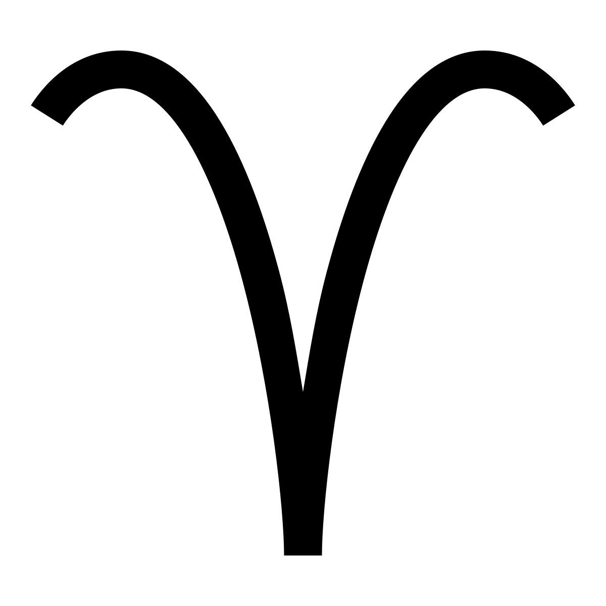 forma light filled sharp style 양자리 icon