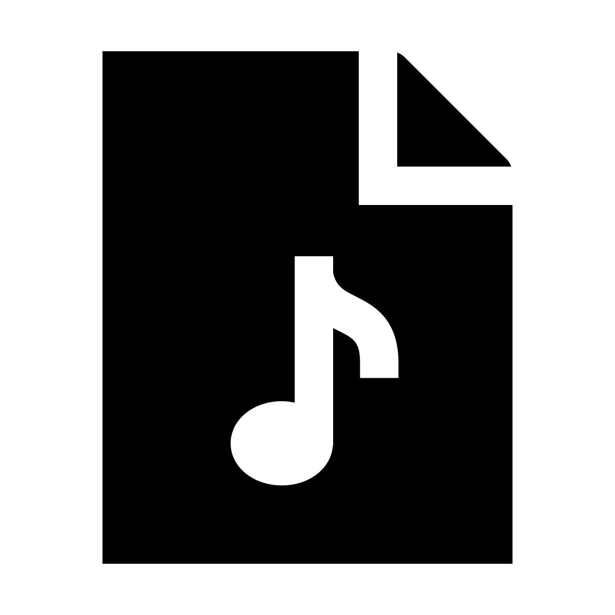 forma light filled sharp style archivo de audio icon