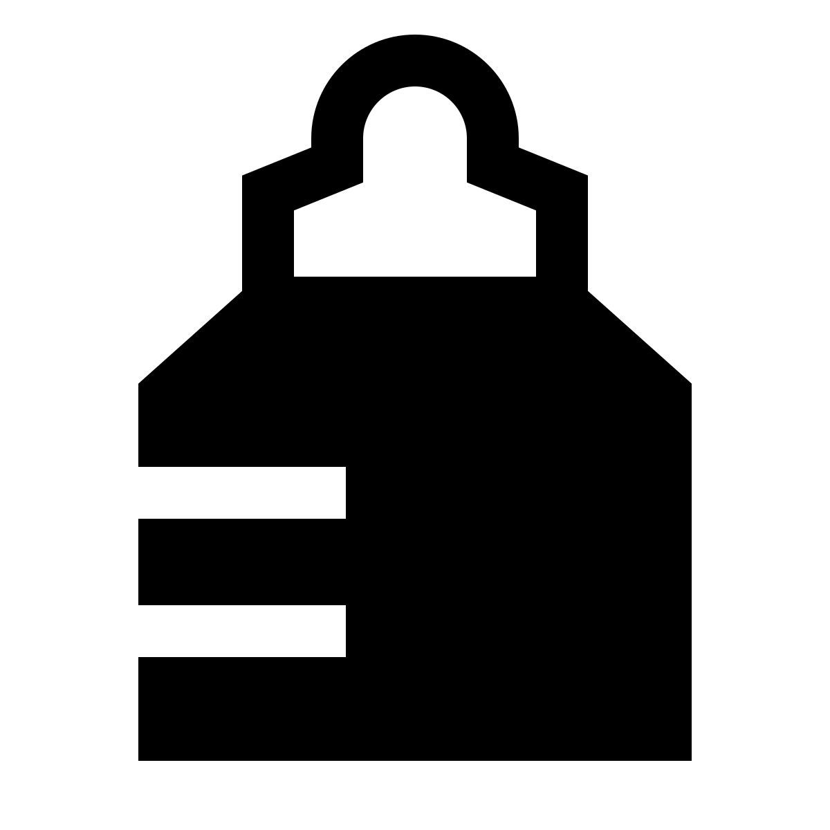 forma light filled sharp style baby bottle icon