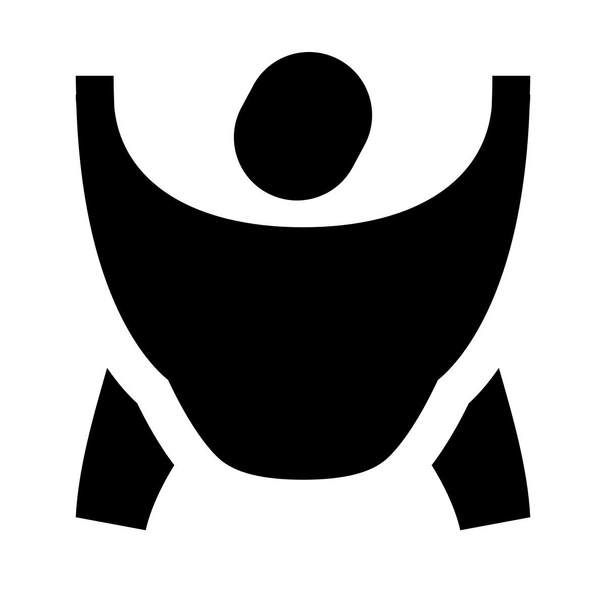 forma light filled sharp style tipoia de bebê icon