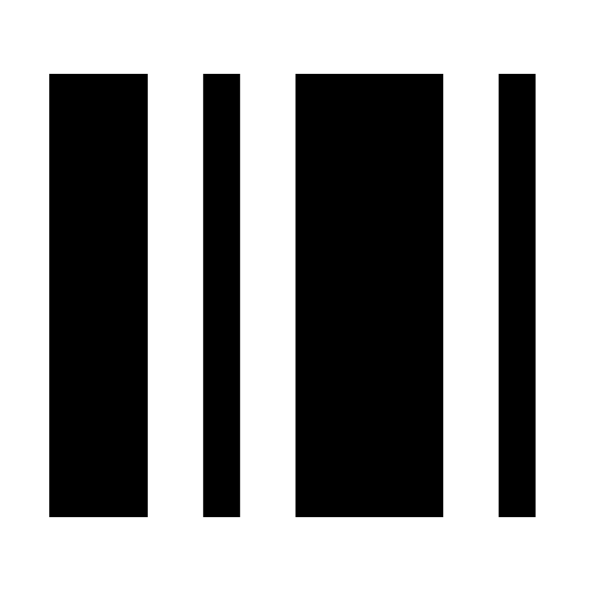 forma light filled sharp style barcode icon