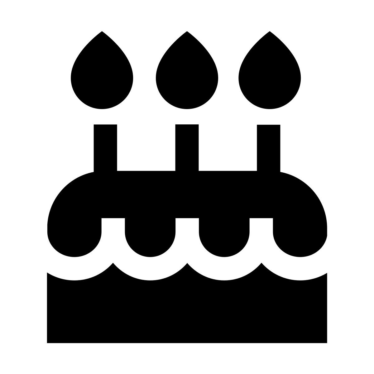 forma light filled sharp style cumpleaños icon