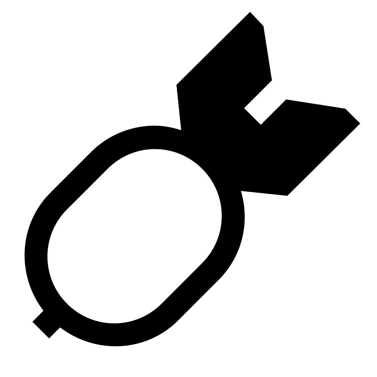 forma light filled sharp style atomic bomb icon