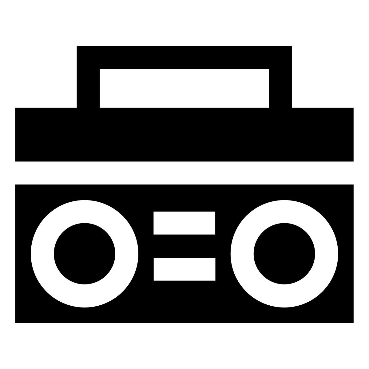 forma light filled sharp style stereo portatile icon