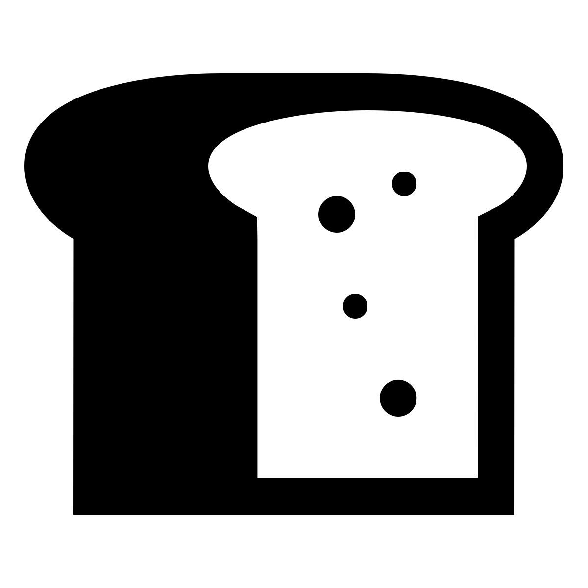 forma light filled sharp style brotlaib icon