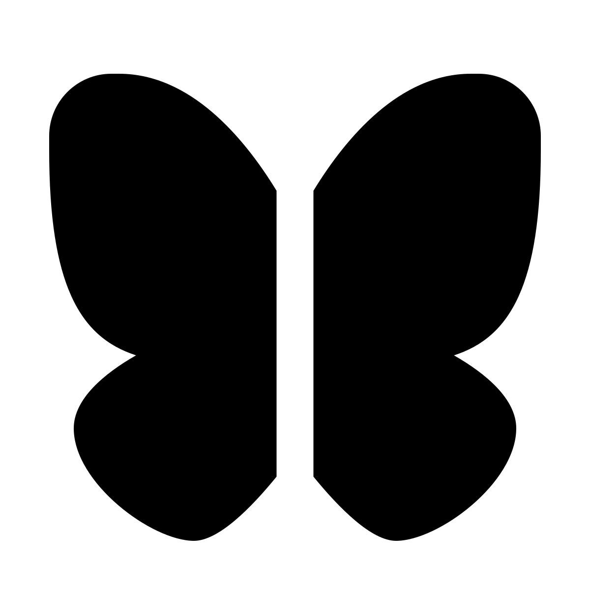 forma light filled sharp style papillon icon