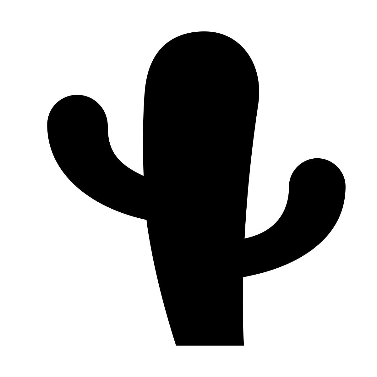 forma light filled sharp style cactus icon