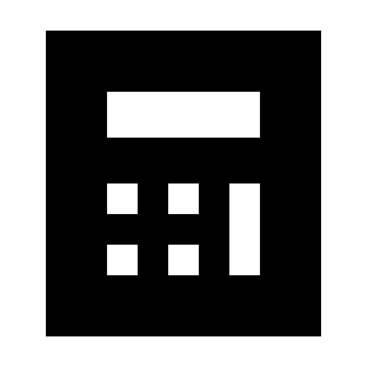 forma light filled sharp style calculator icon