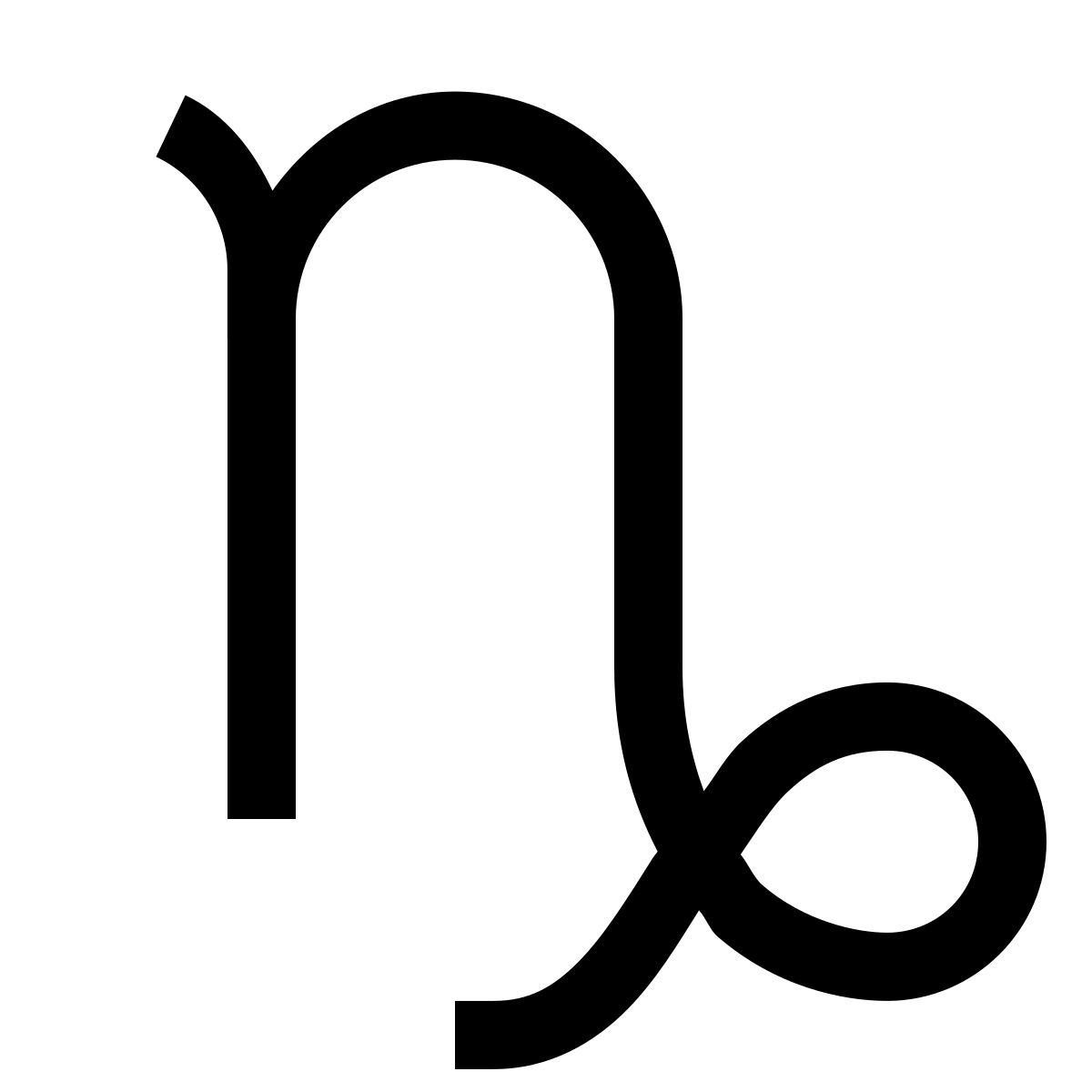 forma light filled sharp style steinbock icon