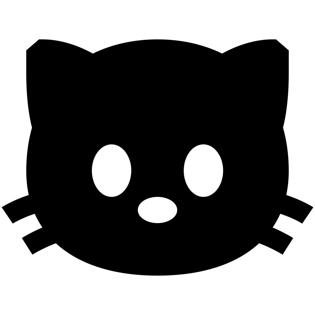 forma light filled sharp style tête de chat icon