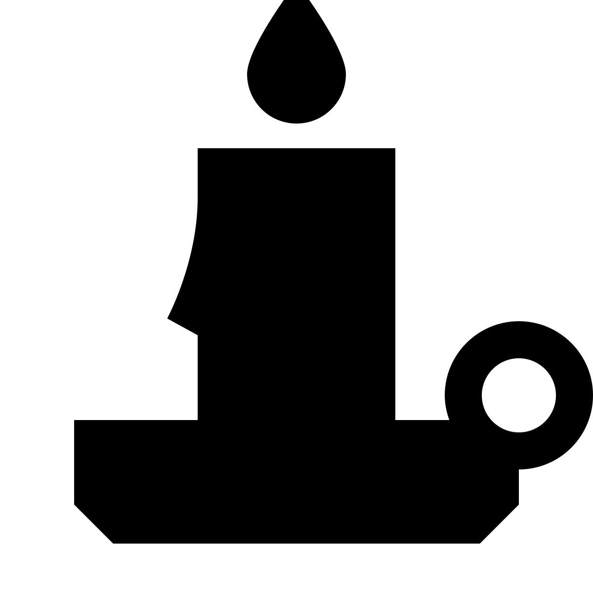 forma light filled sharp style vela de navidad icon