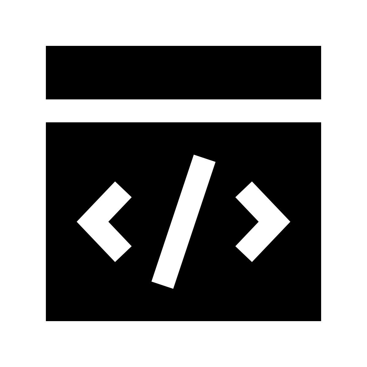 forma light filled sharp style code icon