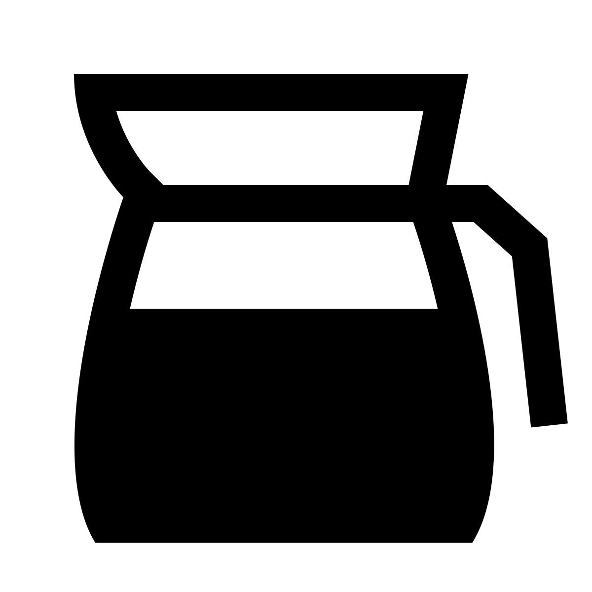 forma light filled sharp style 커피 포트 icon