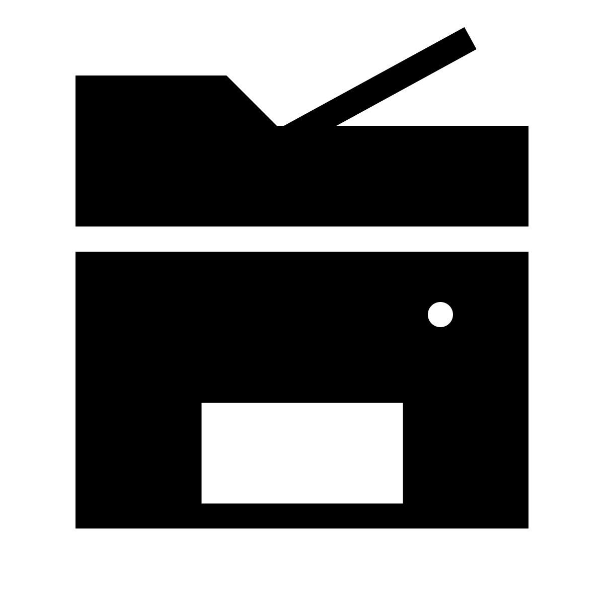 forma light filled sharp style copy machine icon