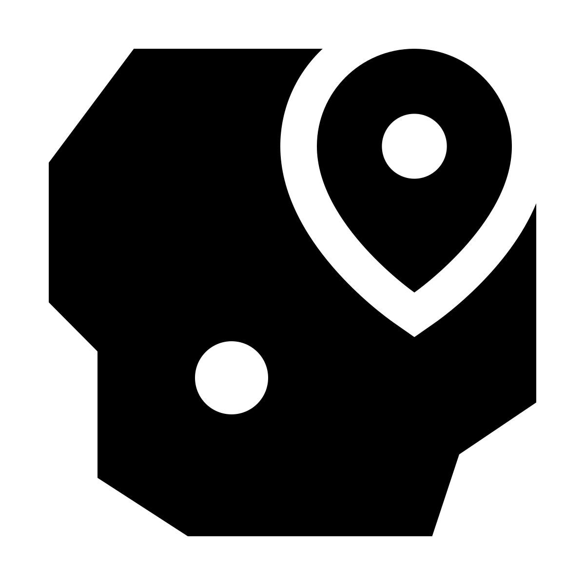 forma light filled sharp style país icon