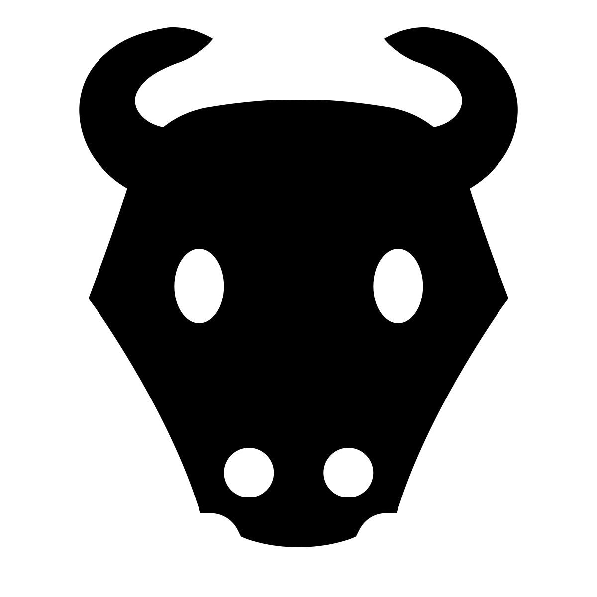 forma light filled sharp style crâne de vache icon