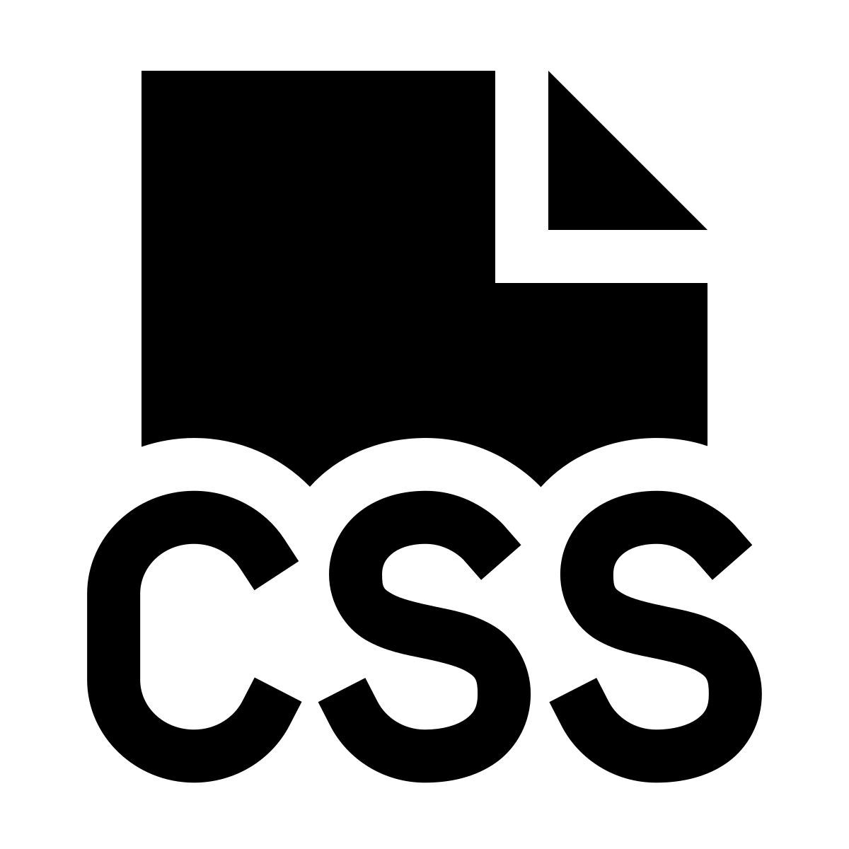 forma light filled sharp style fichier de type css icon