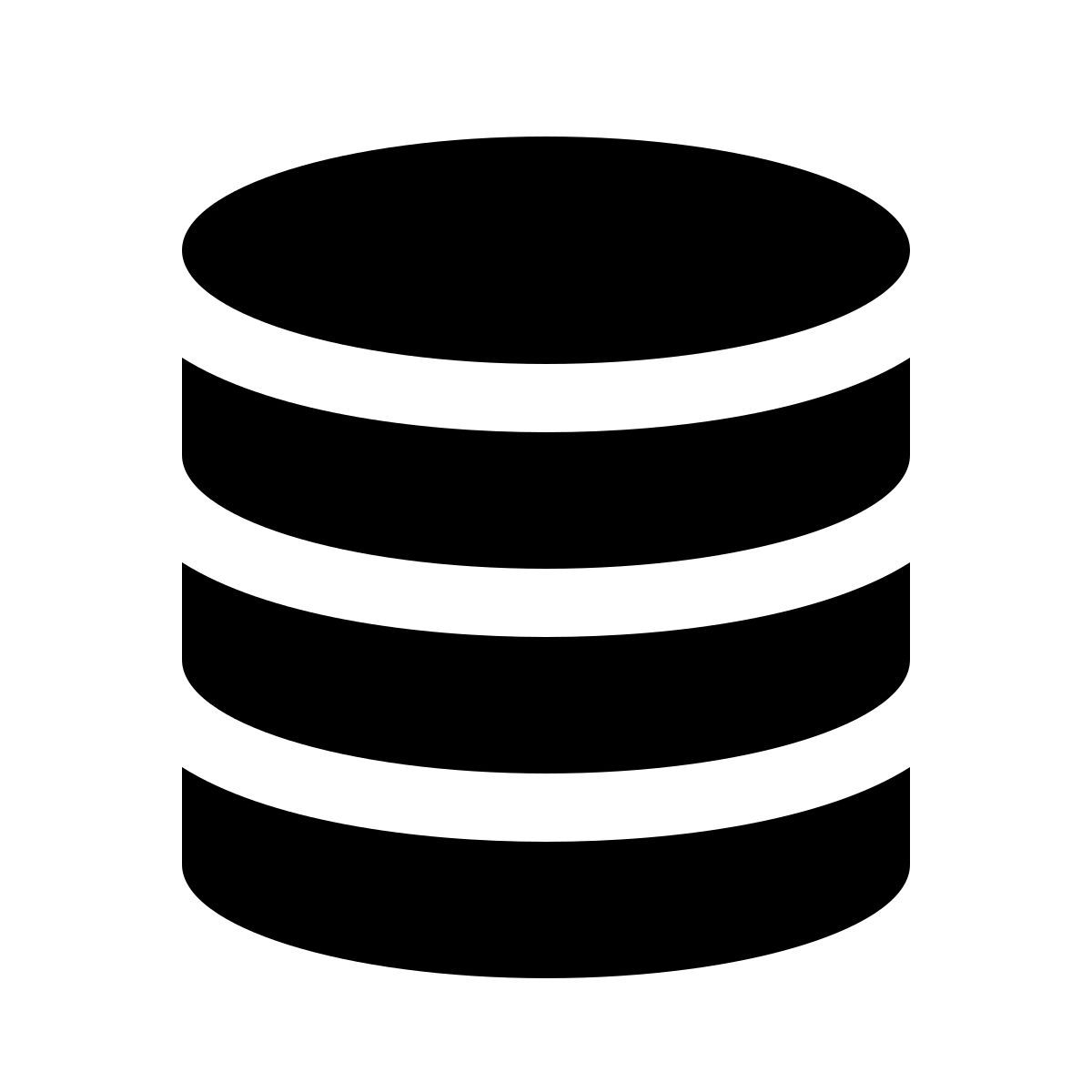 forma light filled sharp style database icon