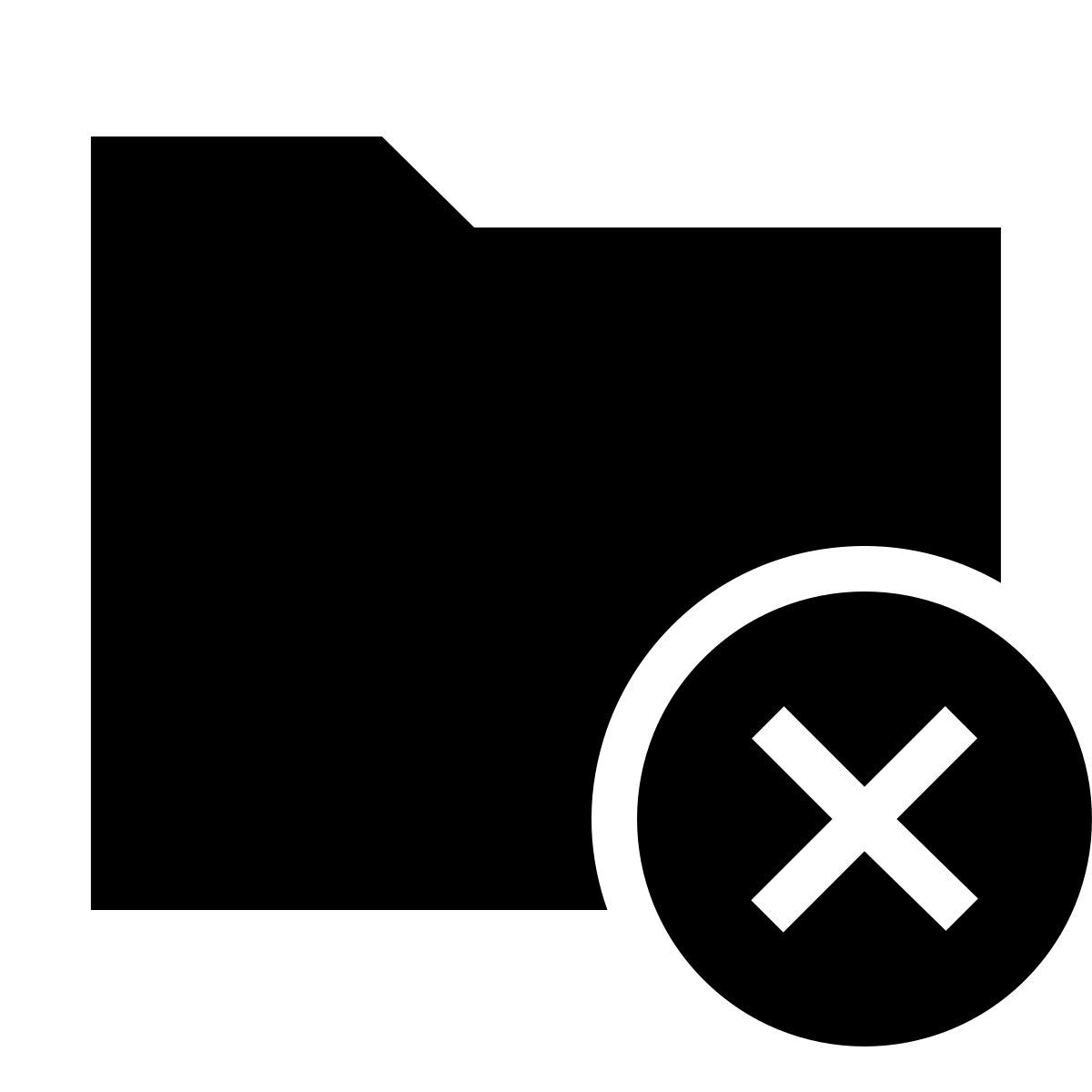 forma light filled sharp style eliminar carpeta icon