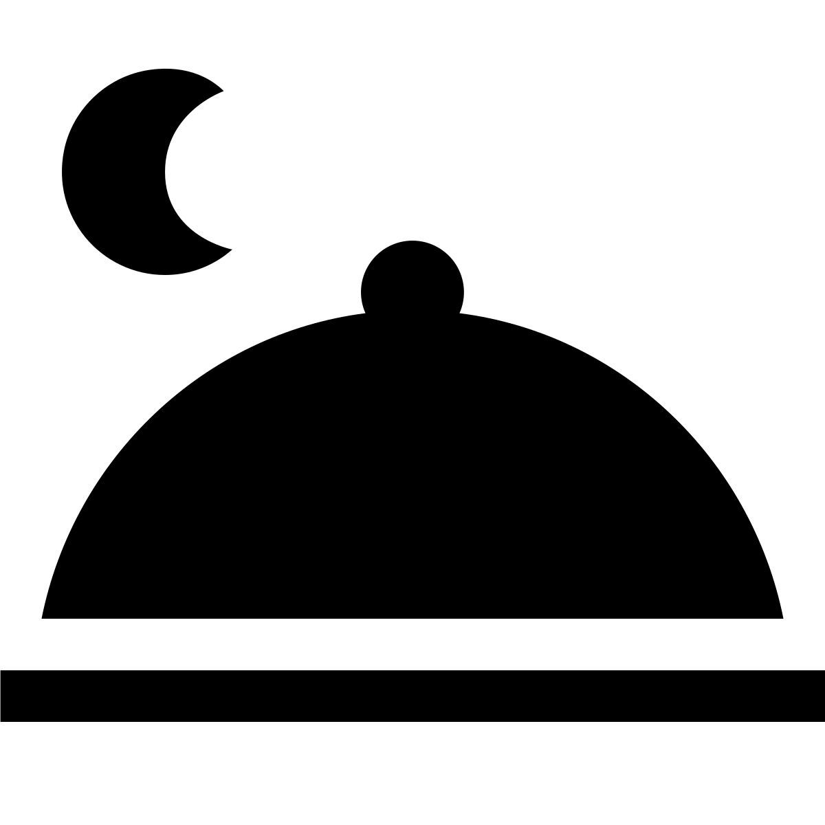 forma light filled sharp style 餐饮 icon