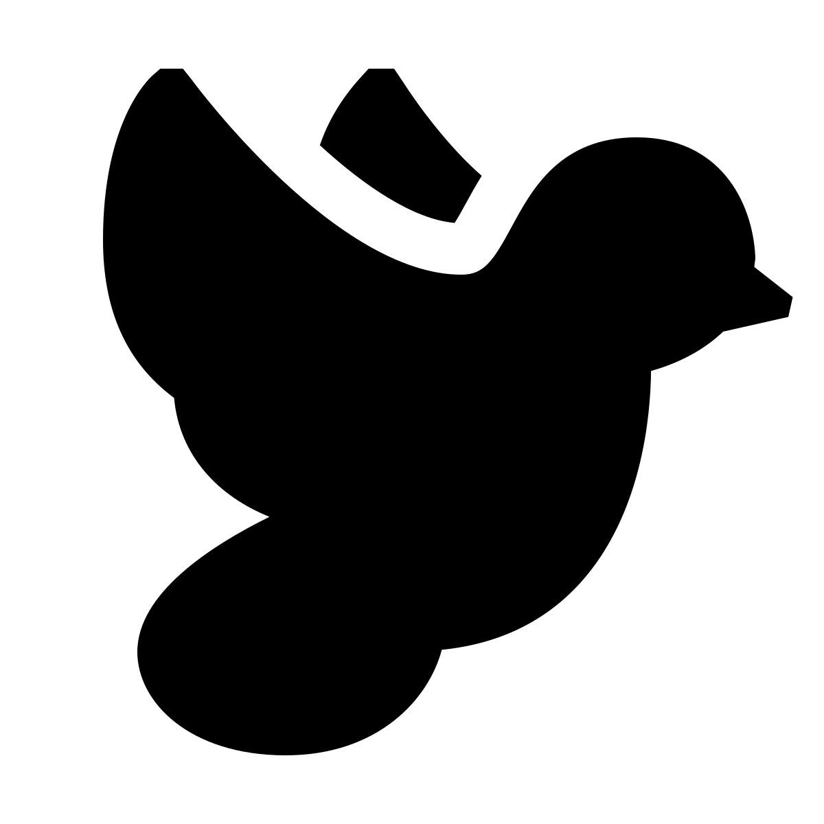 forma light filled sharp style colombe icon