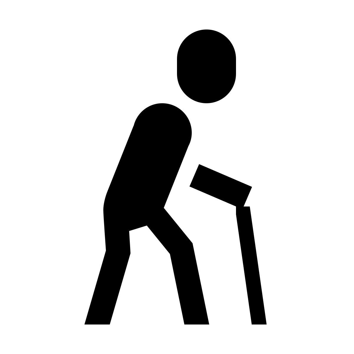 forma light filled sharp style 年长的人 icon