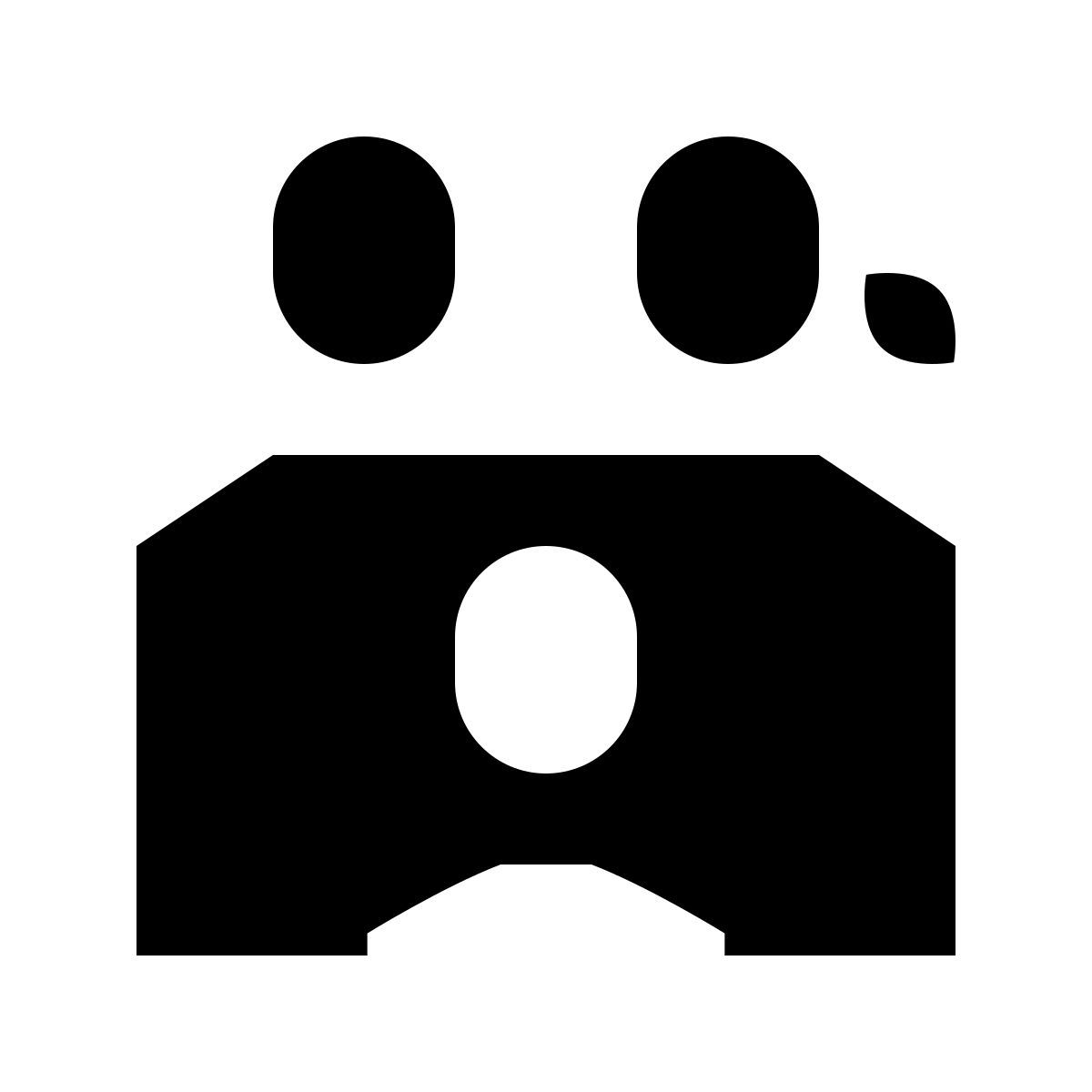 forma light filled sharp style paternidad icon