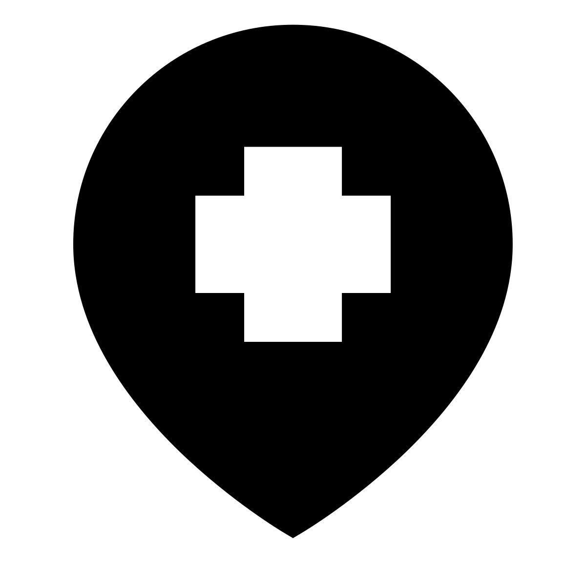 forma light filled sharp style find clinic icon