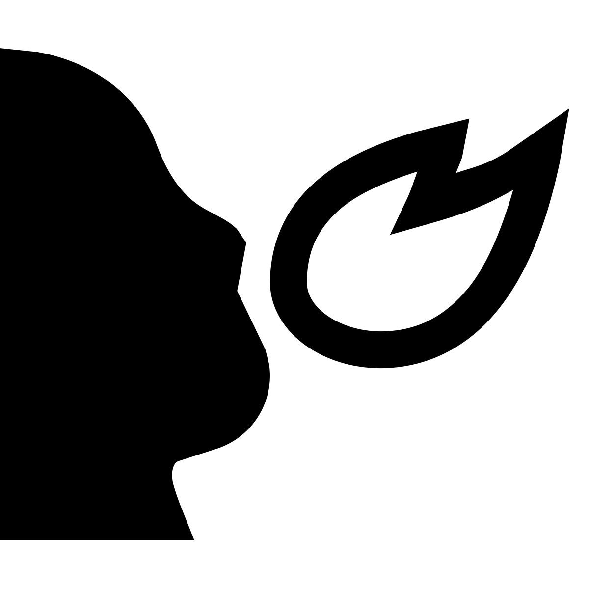 forma light filled sharp style feuerspucker icon