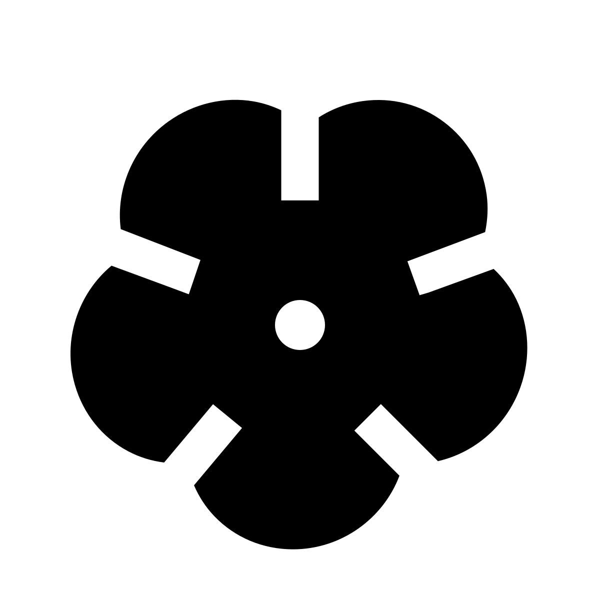 forma light filled sharp style 꽃 icon