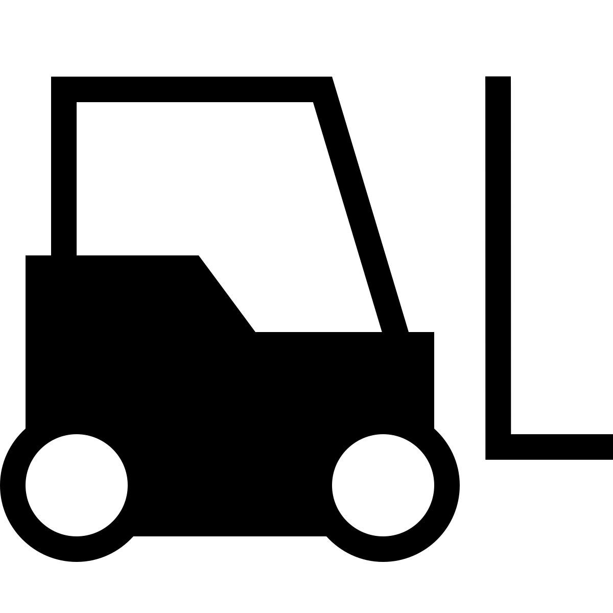 forma light filled sharp style carrello elevatore icon