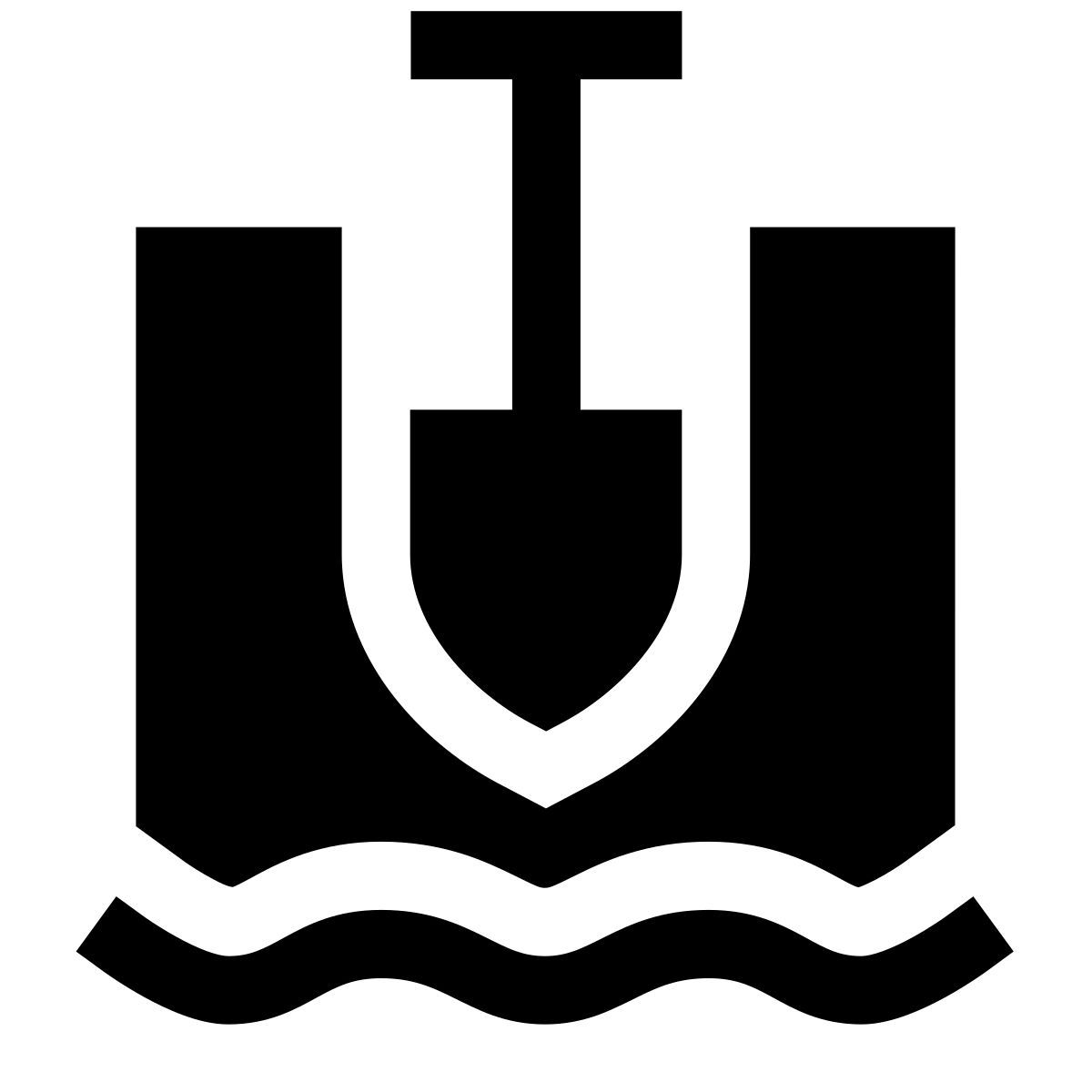 forma light filled sharp style poço cavado à mão icon