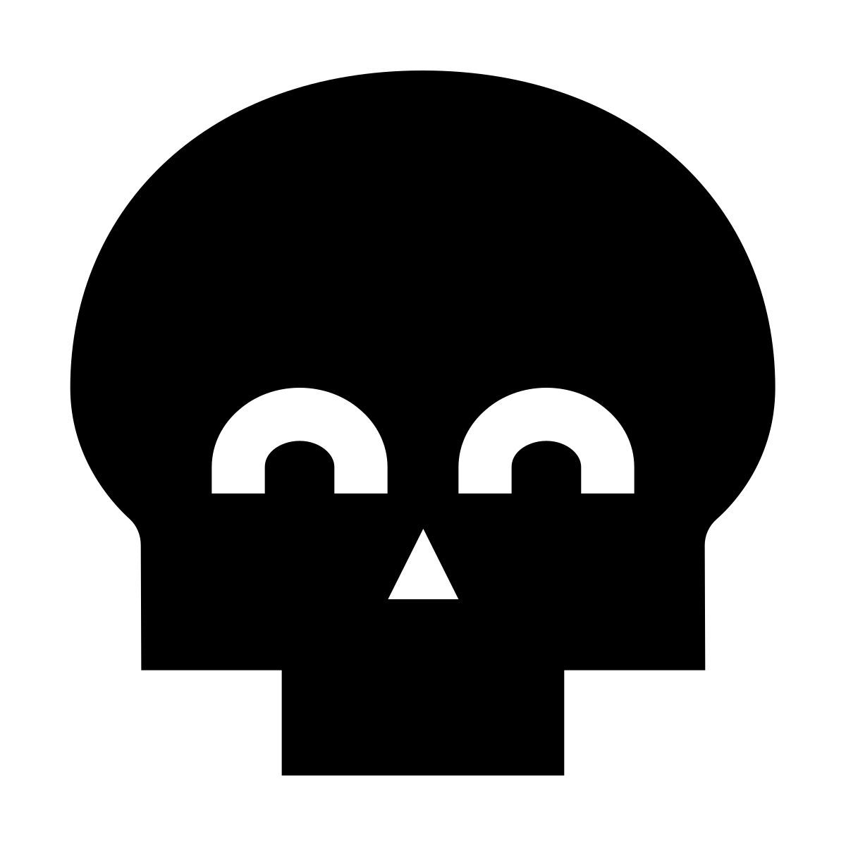 forma light filled sharp style calavera feliz icon