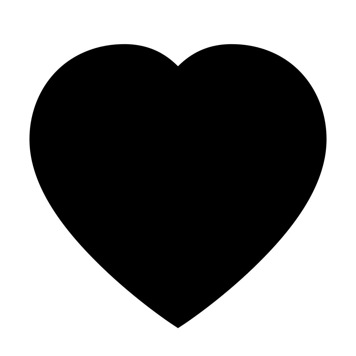 forma light filled sharp style corazones icon