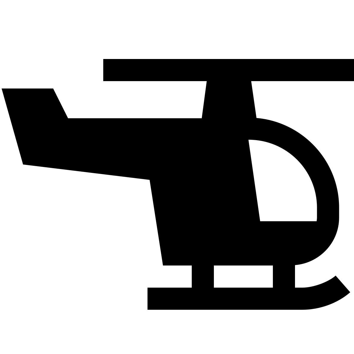 forma light filled sharp style elicottero icon