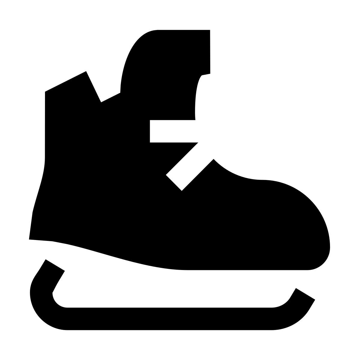 forma light filled sharp style 하키 스케이트 icon