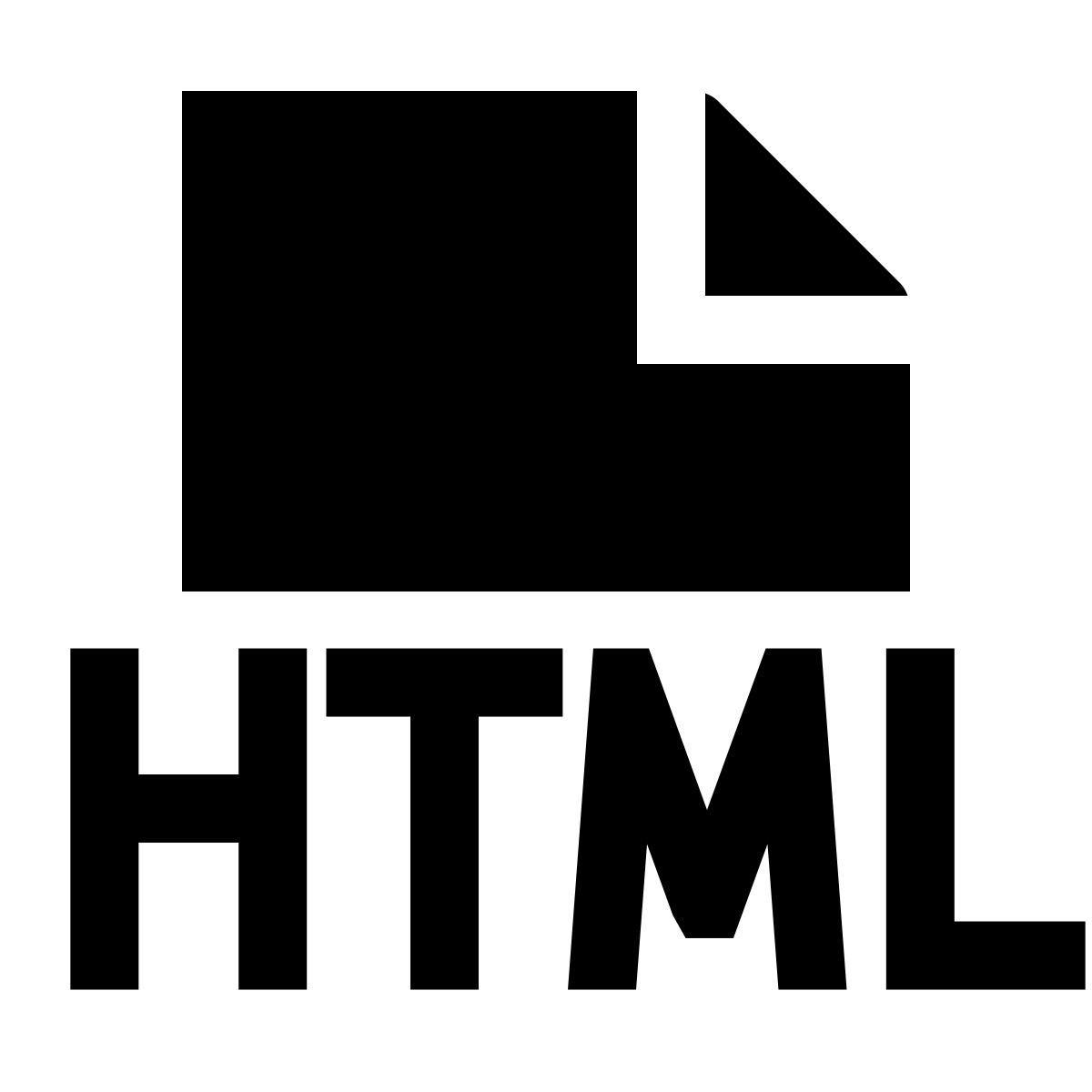 forma light filled sharp style html dateityp icon