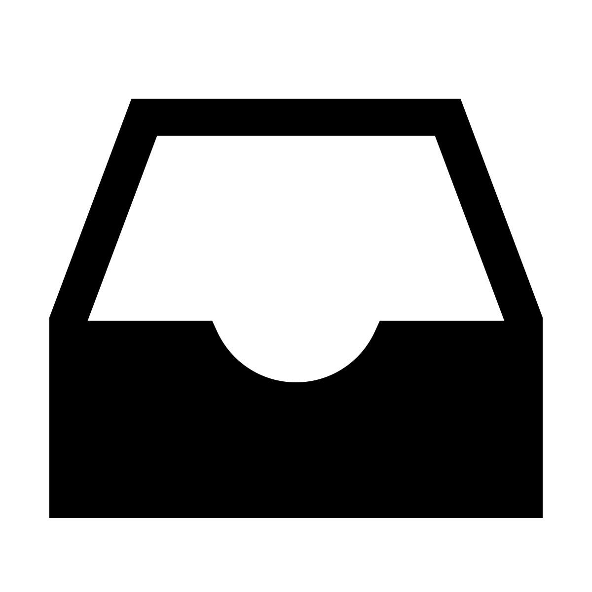 forma light filled sharp style bandeja de entrada icon