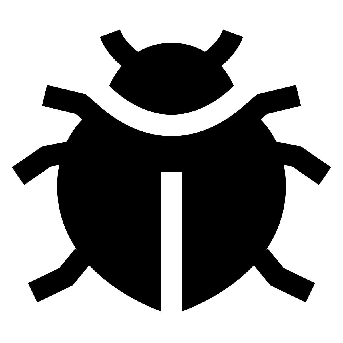 forma light filled sharp style insecte icon