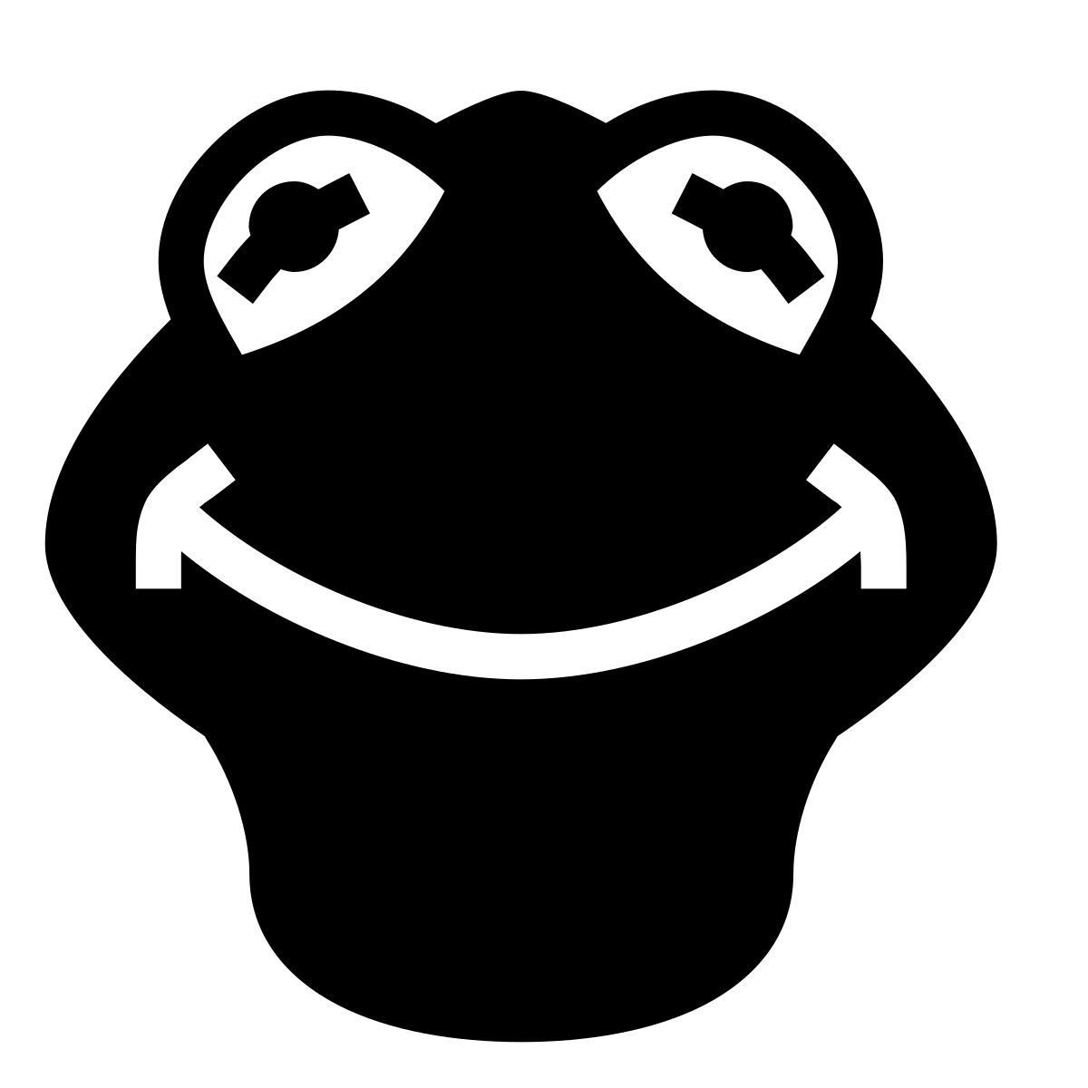 forma light filled sharp style kermit la rana icon