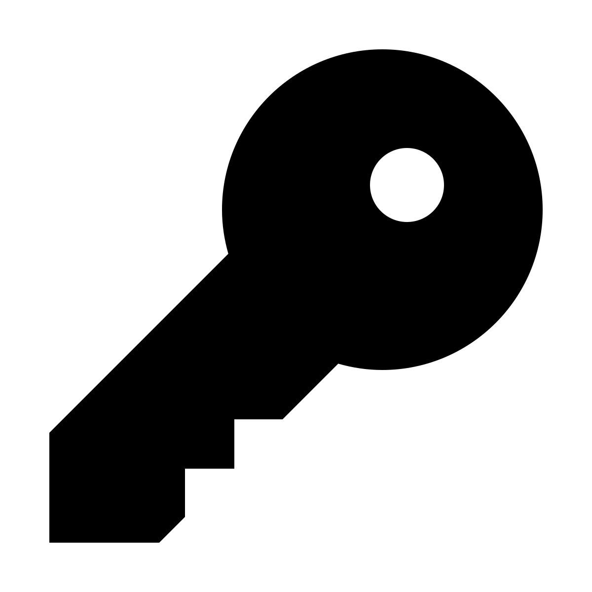 forma light filled sharp style llave 2 icon