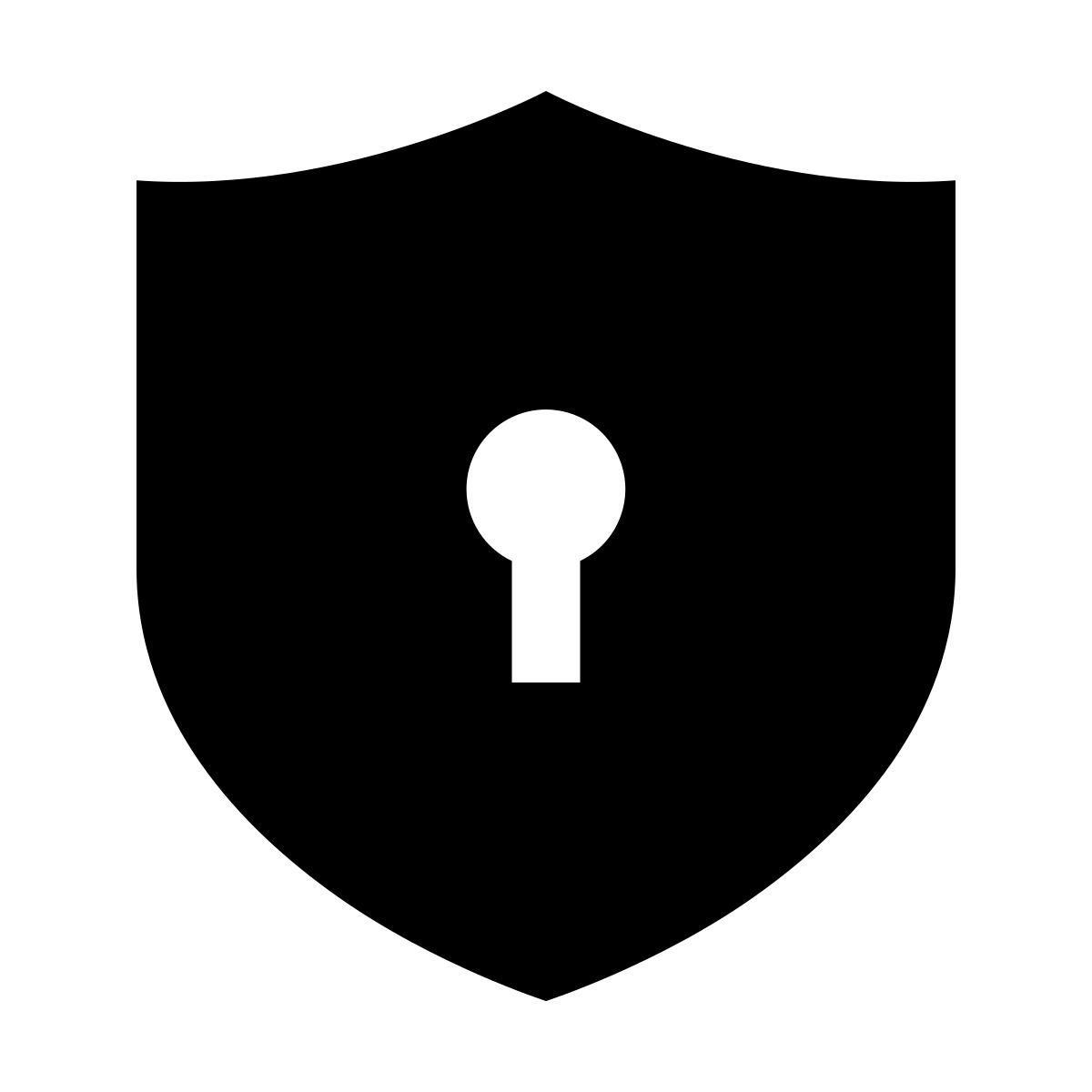 forma light filled sharp style seguridad icon