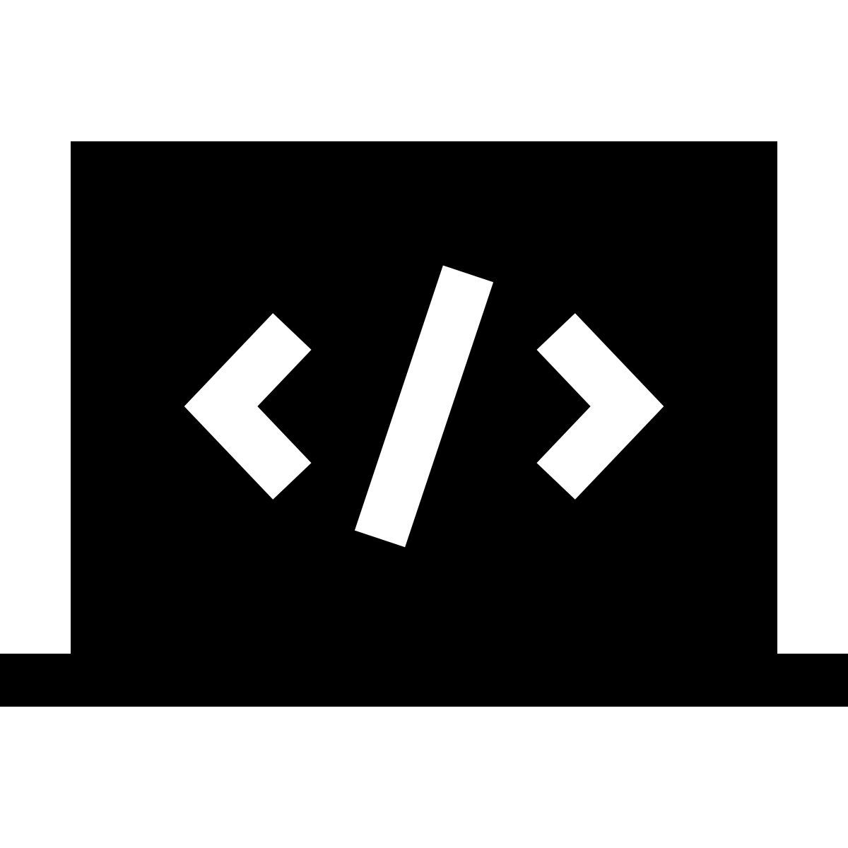 forma light filled sharp style coding icon
