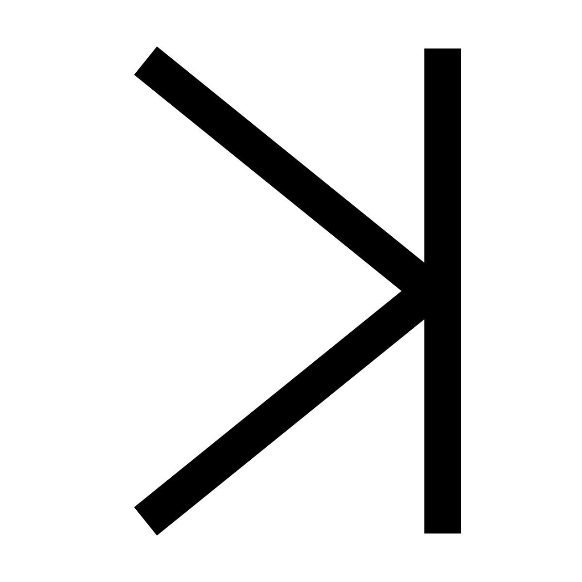 forma light filled sharp style skip forward icon