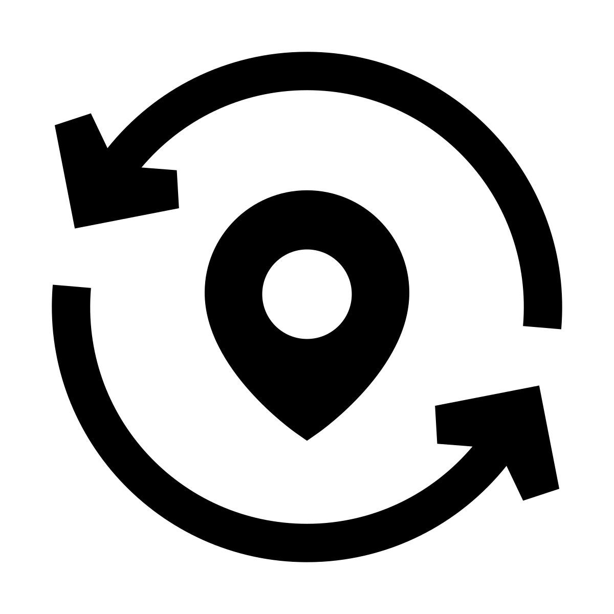 forma light filled sharp style actualización de ubicación icon