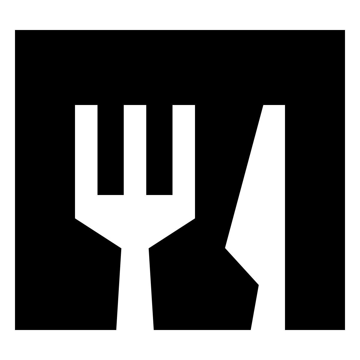 forma light filled sharp style 餐饮 icon