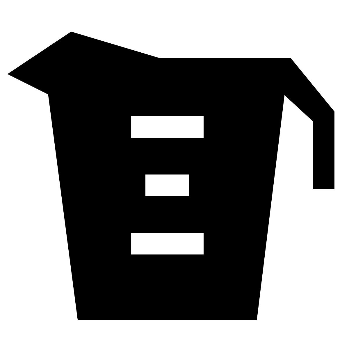 forma light filled sharp style copo medidor icon