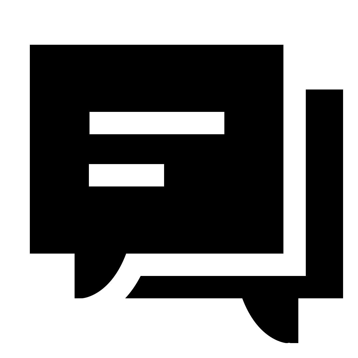 forma light filled sharp style messaging icon