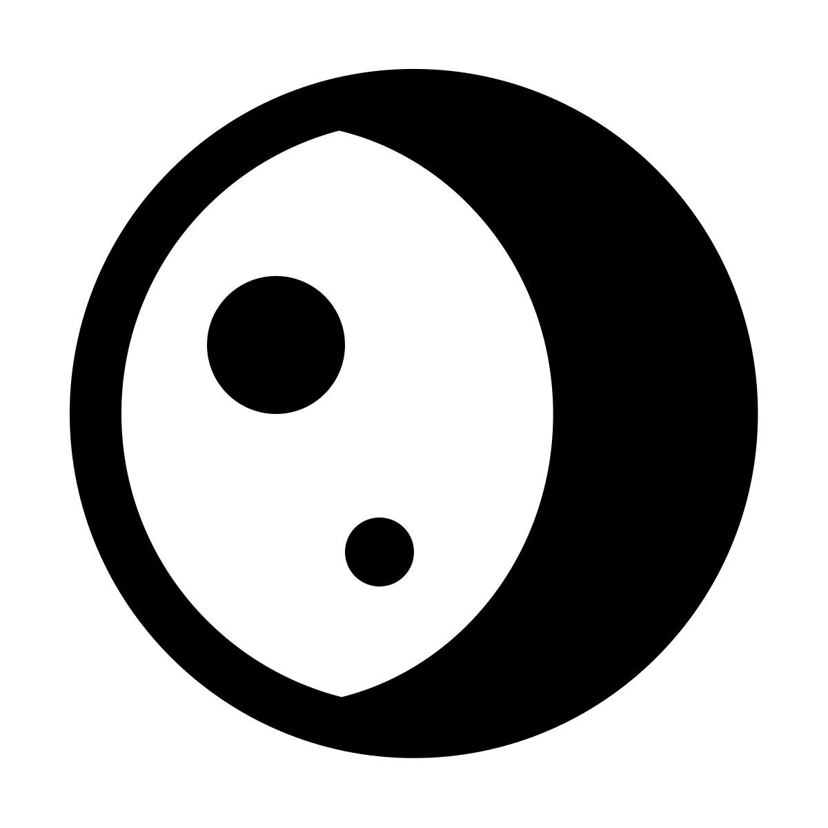 forma light filled sharp style luna icon