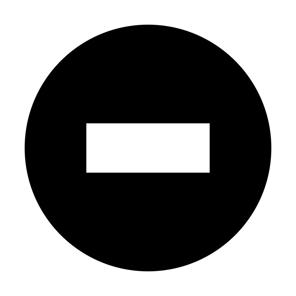 forma light filled sharp style divieto di ingresso icon